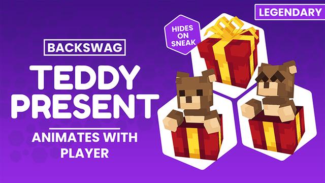 Thumbnail of the Minecraft Bedrock Marketplace product Teddy Present - Backswag created by CubeCraft Games.