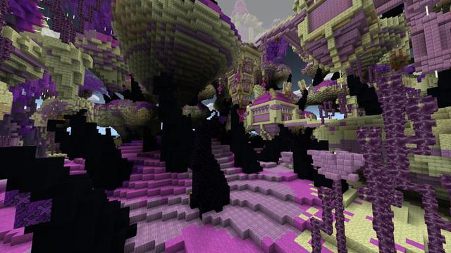 Screenshot of the Minecraft Bedrock Marketplace product The End created by CubeCraft Games.