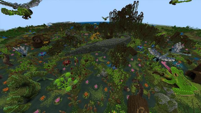 Screenshot of the Minecraft Bedrock Marketplace product The Swamp created by CubeCraft Games.
