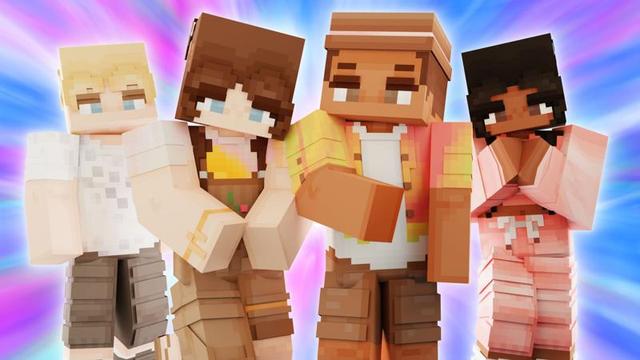 Thumbnail of the Minecraft Bedrock Marketplace product Tie Dye Teens created by CubeCraft Games.