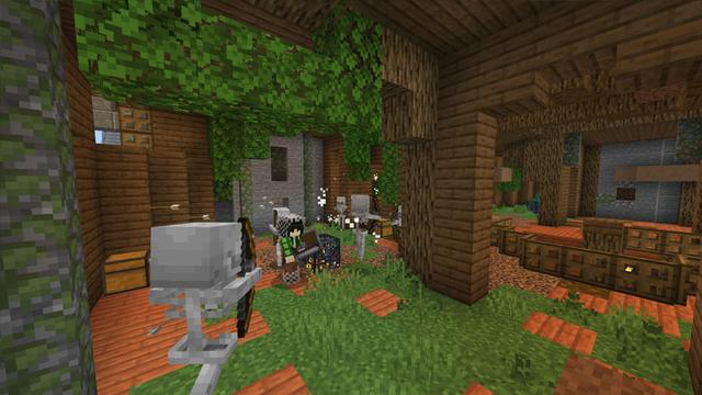 Screenshot of the Minecraft Bedrock Marketplace product Tribal Treehouse created by CubeCraft Games.