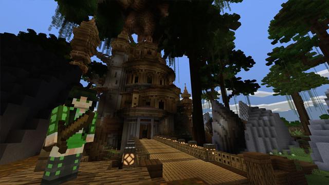 Screenshot of the Minecraft Bedrock Marketplace product Tribal Treehouse created by CubeCraft Games.