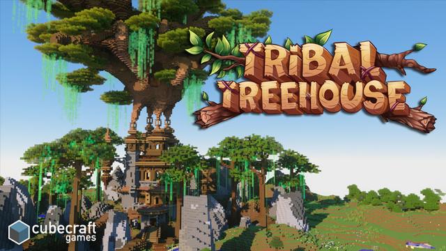Thumbnail of the Minecraft Bedrock Marketplace product Maison d'arbre tribale created by CubeCraft Games.