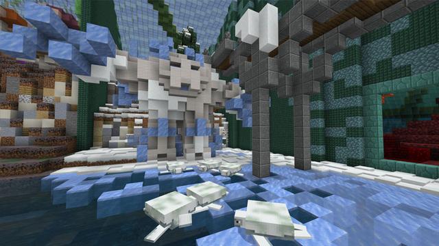Screenshot of the Minecraft Bedrock Marketplace product Turtle Base created by CubeCraft Games.