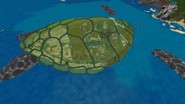 Screenshot of the Minecraft Bedrock Marketplace product Turtle Base created by CubeCraft Games.