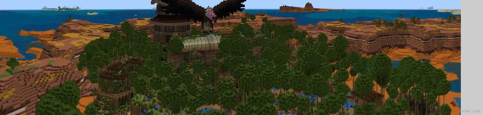 Panorama of the Minecraft Bedrock Marketplace product Vulture Canyon created by CubeCraft Games.