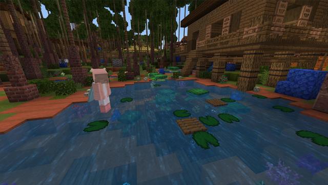 Screenshot of the Minecraft Bedrock Marketplace product Vulture Canyon created by CubeCraft Games.
