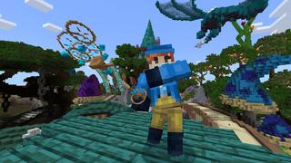 Screenshot of the Minecraft Bedrock Marketplace product Wands created by CubeCraft Games.