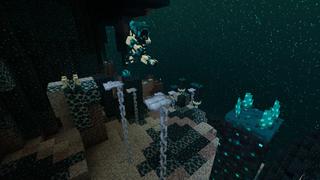 Screenshot of the Minecraft Bedrock Marketplace product Warden Parkour created by CubeCraft Games.