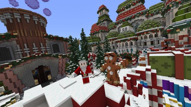 Screenshot of the Minecraft Bedrock Marketplace product Winter Wonderland created by CubeCraft Games.