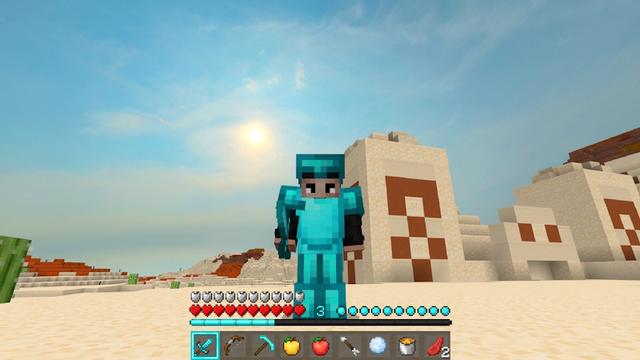Screenshot of the Minecraft Bedrock Marketplace product Zeus 16x PvP Pack created by CubeCraft Games.