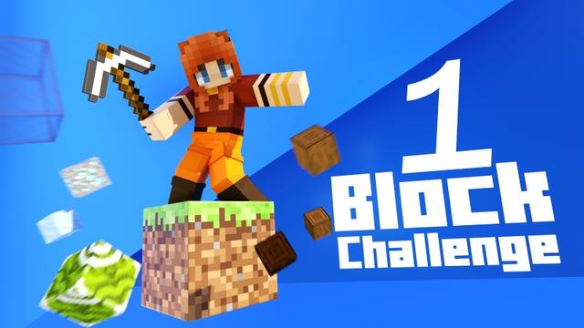 Thumbnail of the Minecraft Bedrock Marketplace product 1 Block Challenge created by Cubed Creations.