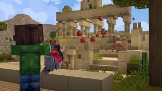 Screenshot of the Minecraft Bedrock Marketplace product Advanced Blasters created by Cubed Creations.