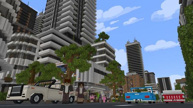 Screenshot of the Minecraft Bedrock Marketplace product Advanced City Builder created by Cubed Creations.