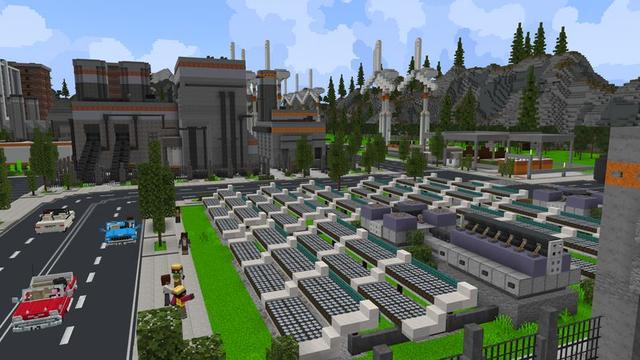 Screenshot of the Minecraft Bedrock Marketplace product Advanced City Builder created by Cubed Creations.