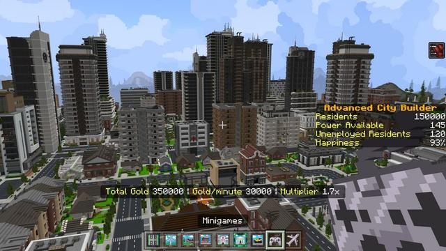 Screenshot of the Minecraft Bedrock Marketplace product Advanced City Builder created by Cubed Creations.