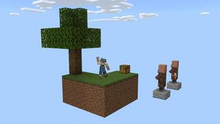 Screenshot of the Minecraft Bedrock Marketplace product Advanced Skyblock Minions created by Cubed Creations.
