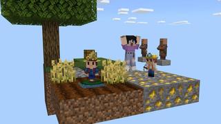 Screenshot of the Minecraft Bedrock Marketplace product Advanced Skyblock Minions created by Cubed Creations.