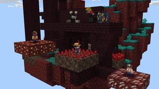 Screenshot of the Minecraft Bedrock Marketplace product Advanced Skyblock Minions created by Cubed Creations.
