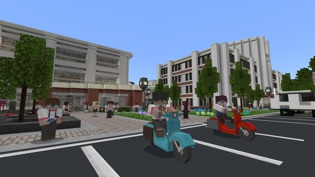 Screenshot of the Minecraft Bedrock Marketplace product Anime High School created by Cubed Creations.