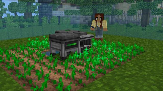 Screenshot of the Minecraft Bedrock Marketplace product Automatic Tools created by Cubed Creations.