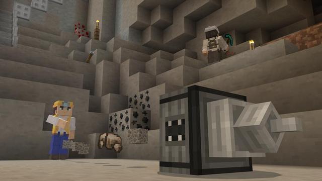 Screenshot of the Minecraft Bedrock Marketplace product Automatic Tools created by Cubed Creations.