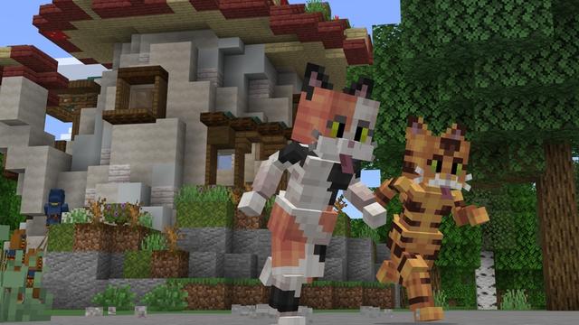 Screenshot of the Minecraft Bedrock Marketplace product Be A Cat created by Cubed Creations.