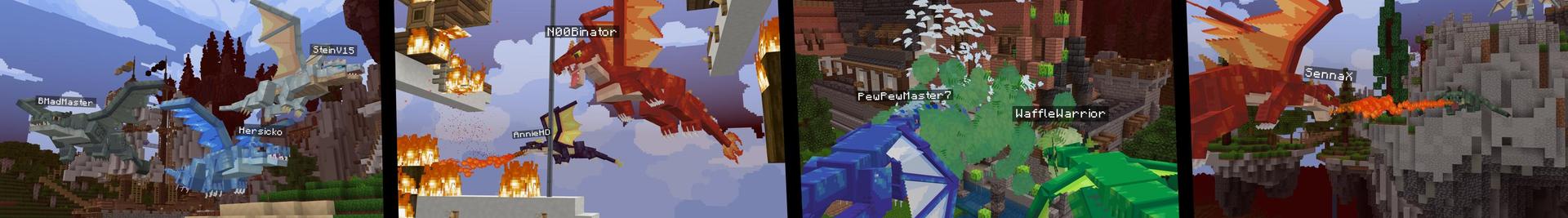 Panorama of the Minecraft Bedrock Marketplace product Be A Dragon created by Cubed Creations.