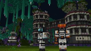 Screenshot of the Minecraft Bedrock Marketplace product Beyond the End Dimension created by Cubed Creations.