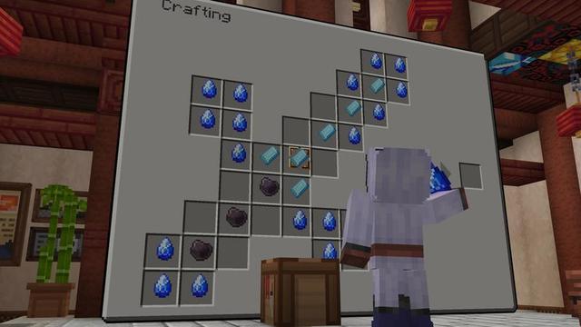 Screenshot of the Minecraft Bedrock Marketplace product Bigger Crafting 2 created by Cubed Creations.