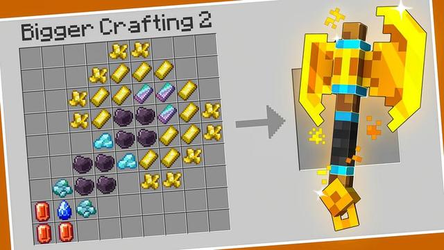 Thumbnail of the Minecraft Bedrock Marketplace product Bigger Crafting 2 created by Cubed Creations.