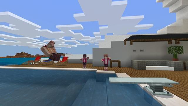 Screenshot of the Minecraft Bedrock Marketplace product Billionaire Yacht created by Cubed Creations.