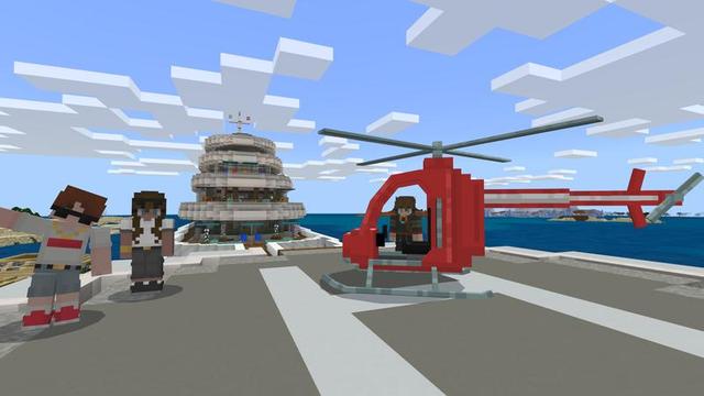 Screenshot of the Minecraft Bedrock Marketplace product Billionaire Yacht created by Cubed Creations.