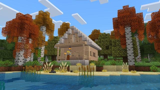 Screenshot of the Minecraft Bedrock Marketplace product Biomes Refined Add-On created by Cubed Creations.