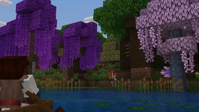 Screenshot of the Minecraft Bedrock Marketplace product Biomes Refined Add-On created by Cubed Creations.