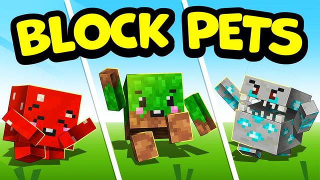 Thumbnail of the Minecraft Bedrock Marketplace product Block Pets created by Cubed Creations.