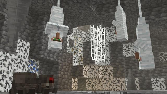 Screenshot of the Minecraft Bedrock Marketplace product Caves Expansion Add-On created by Cubed Creations.
