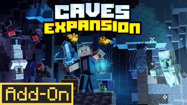 Thumbnail of the Minecraft Bedrock Marketplace product Caves Expansion Add-On created by Cubed Creations.