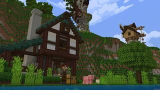 Screenshot of the Minecraft Bedrock Marketplace product Craftable Houses created by Cubed Creations.