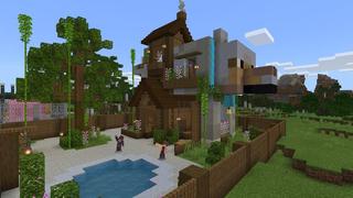 Screenshot of the Minecraft Bedrock Marketplace product Craftable Mob Houses created by Cubed Creations.
