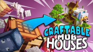 Thumbnail of the Minecraft Bedrock Marketplace product Craftable Mob Houses created by Cubed Creations.