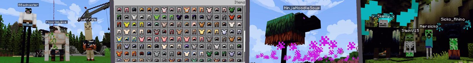 Panorama of the Minecraft Bedrock Marketplace product Craftable Mob Morph created by Cubed Creations.