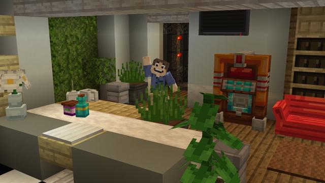 Screenshot of the Minecraft Bedrock Marketplace product Craftable Secret Bases created by Cubed Creations.