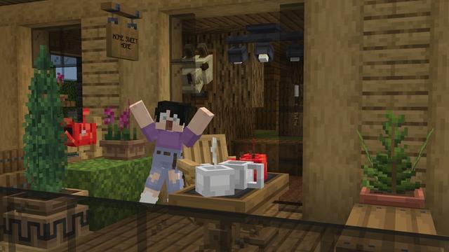 Screenshot of the Minecraft Bedrock Marketplace product Craftable Treehouses created by Cubed Creations.