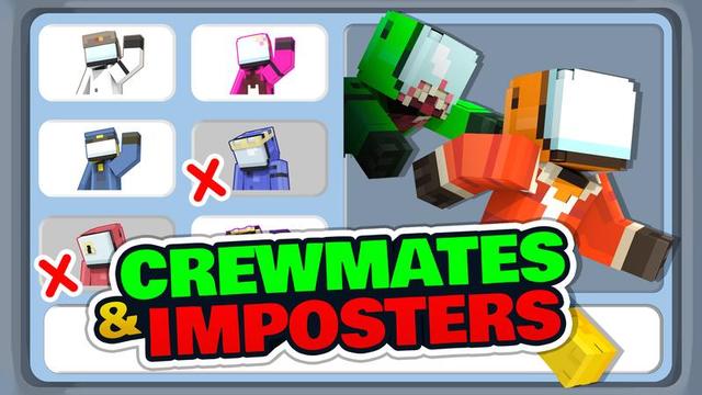 Thumbnail of the Minecraft Bedrock Marketplace product Crewmates & Imposters created by Cubed Creations.
