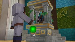 Screenshot of the Minecraft Bedrock Marketplace product Custom Enchantments created by Cubed Creations.