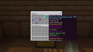 Screenshot of the Minecraft Bedrock Marketplace product Custom Enchantments created by Cubed Creations.