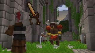 Screenshot of the Minecraft Bedrock Marketplace product Custom Hearts created by Cubed Creations.