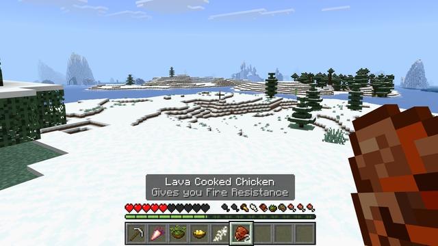 Screenshot of the Minecraft Bedrock Marketplace product Custom Hunger created by Cubed Creations.
