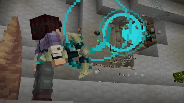Screenshot of the Minecraft Bedrock Marketplace product Custom Pickaxes created by Cubed Creations.